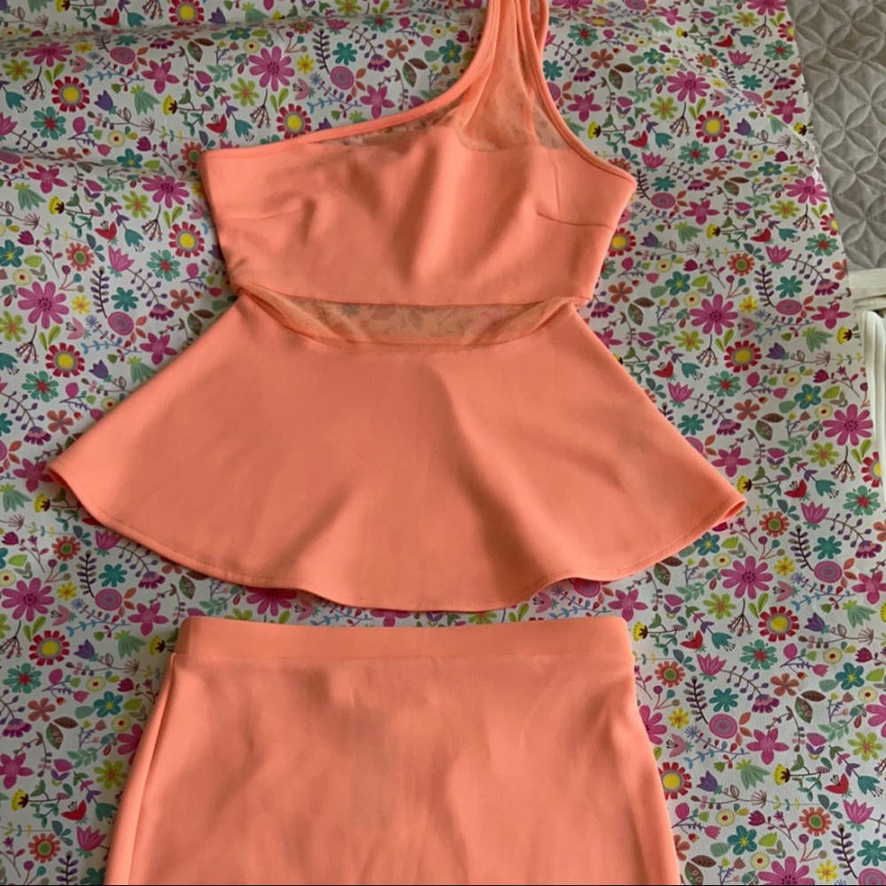 Bright Orange Two piece set